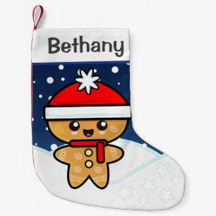 Christmas Gingerbread Man Small Christmas Stocking