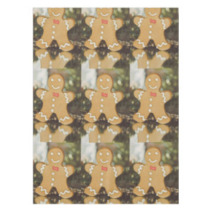 Christmas gingerbread man tablecloth