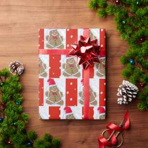Christmas Gingerbread Man Wrapping Paper