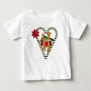 Christmas Gingerbread Men Cookies Holiday Baby T-Shirt