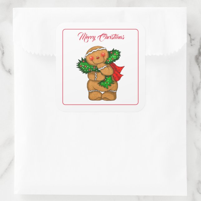 Christmas Gingerbread Person Stickers (Bag)