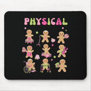 Christmas Gingerbread PT Physical Therapy Assistan Mouse Pad