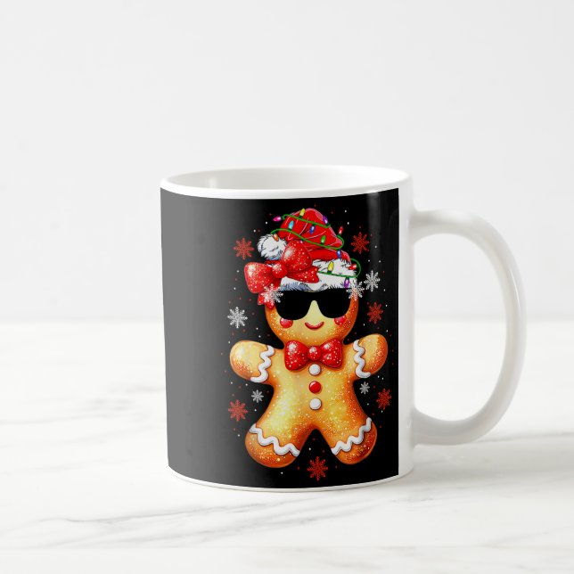 Christmas Gingerbread, Santa, Girls Women Funny Gi Coffee Mug (Right)