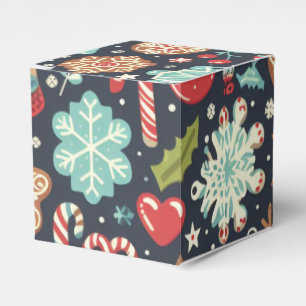 Christmas Gingerbread Seamless Pattern  Favour Box