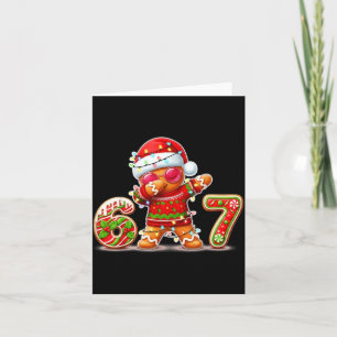 Christmas Gingerbread Six Seven 67 Ice Cream Drip  Card