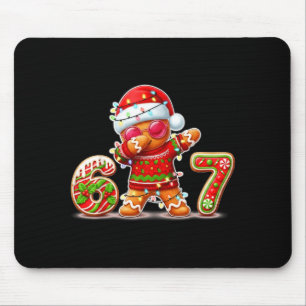 Christmas Gingerbread Six Seven 67 Ice Cream Drip  Mouse Pad