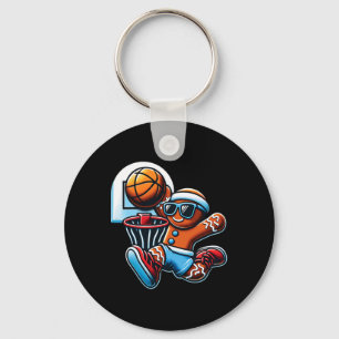 Christmas Gingerbread Sketll Christmas For Men Boy Key Ring