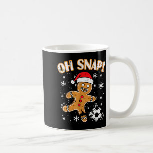 Christmas Gingerbread Soccer Oh Snap Funny Xmas Bo Coffee Mug