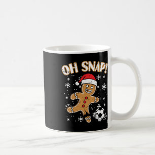 Christmas Gingerbread Soccer Oh Snap Funny Xmas Bo Coffee Mug