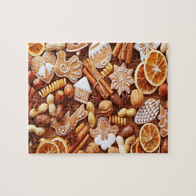Christmas Gingerbread & Sweets Jigsaw Puzzle (Horizontal)