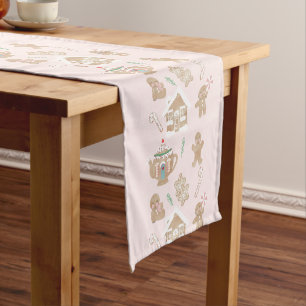  Christmas gingerbread Table Cloth 