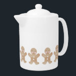 Christmas Gingerbread Tea Pot Print<br><div class="desc">Christmas Gingerbread Tea Pot Print</div>