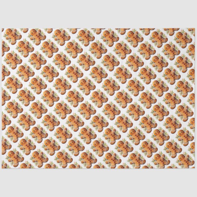 Christmas Gingerbread  Tissue Paper (Front)