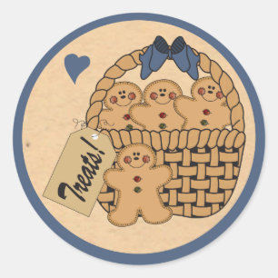 Christmas Gingerbread Treat Basket Seals