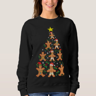 Christmas Gingerbread Tree Holiday Funny Xmas Sweatshirt