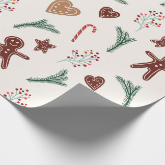 Christmas Gingerbread Wrapping Paper