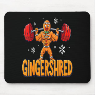 Christmas Gingershred Gym Bodybuilding Funny Ginge Mouse Pad