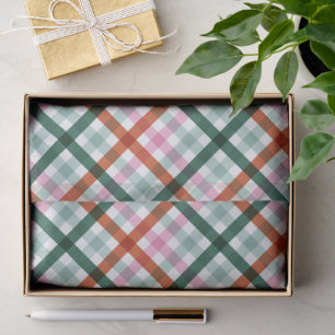 Christmas Gingham Pattern tissue paper