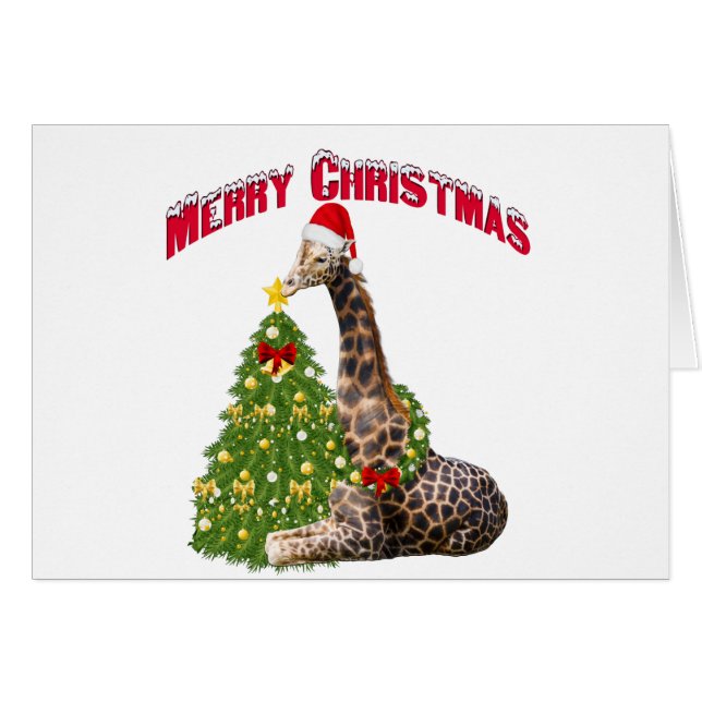 Christmas Giraffe (Front Horizontal)