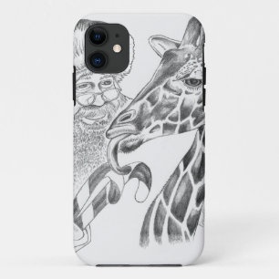Christmas Giraffe and Santa iPhone 11 Case