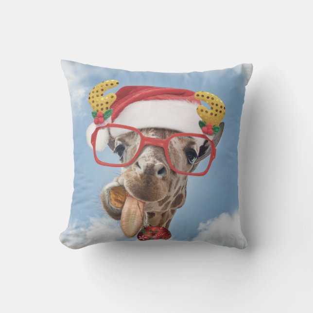 Christmas giraffe cushion (Front)