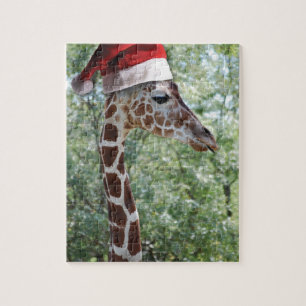 Christmas Giraffe Jigsaw Puzzle
