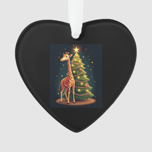 Christmas Giraffe Official Tree Topper Funny Tall  Ornament