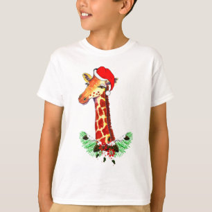 Christmas Giraffe T-Shirt