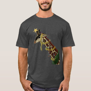 Christmas giraffe  T-Shirt