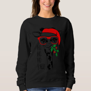 Christmas Giraffe Xmas Party Giraffe Men Women Ki Sweatshirt