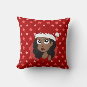 Christmas girl cartoon cushion