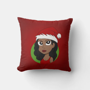 Christmas girl cartoon cushion