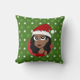 Christmas girl cartoon cushion