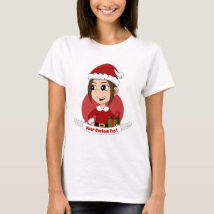 Christmas girl cartoon T-Shirt