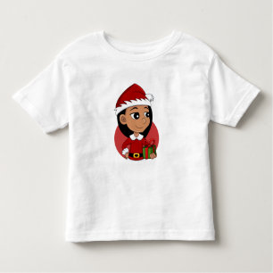 Christmas girl cartoon toddler t-shirt
