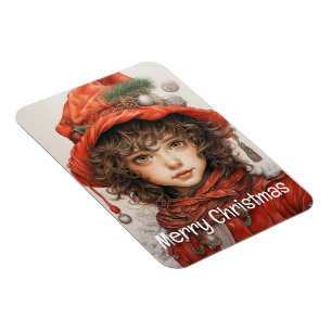 Christmas Girl Custom 2 of 25 Magnet