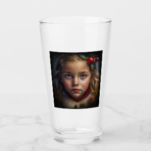 Christmas Girl Glass Tumbler 