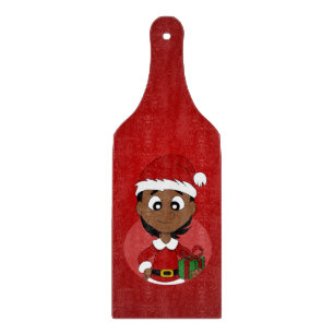 Christmas-girl-head-04.png Cutting Board