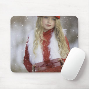Christmas Girl Mouse Pad