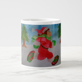 CHRISTMAS GIRL RUNNER JUMBO COFFEE MUG
