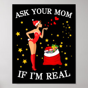 Christmas Girl Santa's Helper Funny Outfits For Me Poster