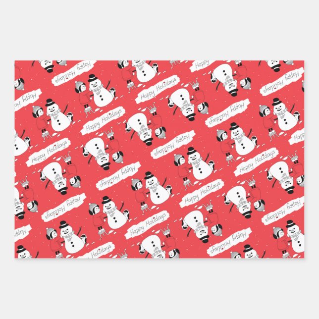 Christmas Girl Wrapping Paper (Front 3)