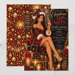 Christmas Girls Night Out Party Invitation