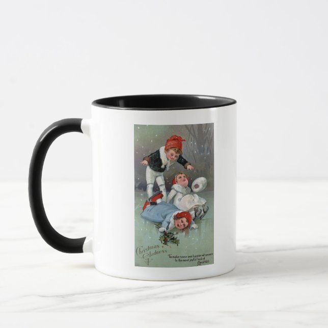 Christmas GladnessIce Skating Kids Collapse Mug (Left)