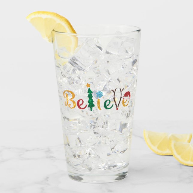 Christmas Glass Cup (Front Ice)