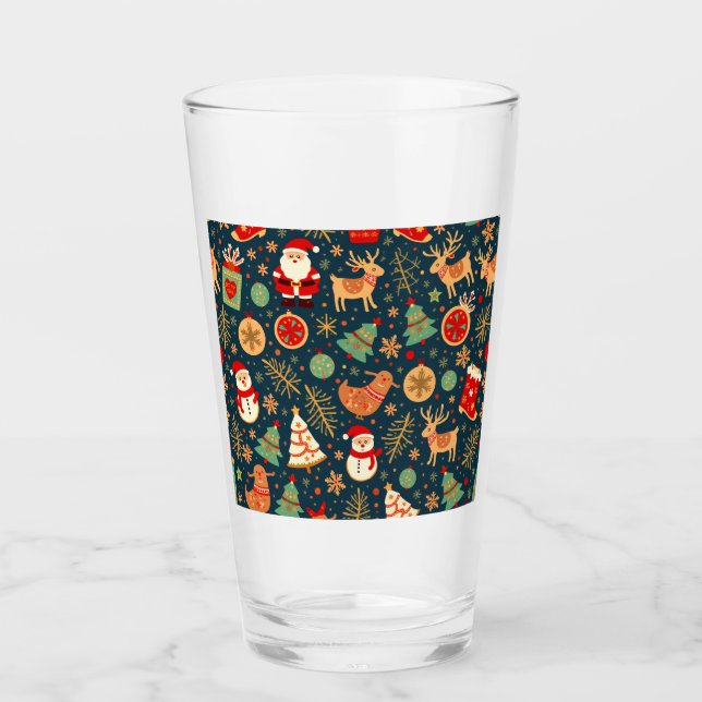 christmas glass cup (Edit) (Front)