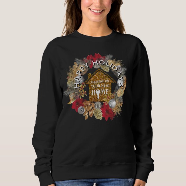 CHRISTMAS Glitter Realtor Ugly Christmas Sweatshirt (Front)