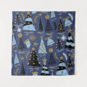 Christmas Glitter: Vintage Pattern Tapestry