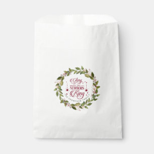Christmas Glory to the New Born King Monogram Favour Bag
