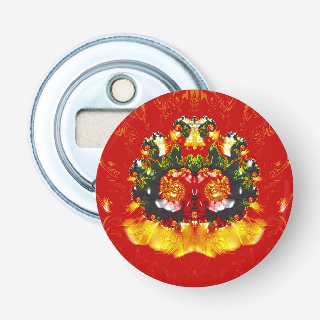 CHRISTMAS glossy colours 3D Pattern ~ Bottle Opener (Front)